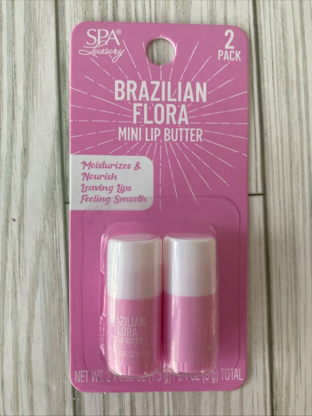 3/$10 SPA LUXURY Mini Lip Butter "Brazilian Flora"